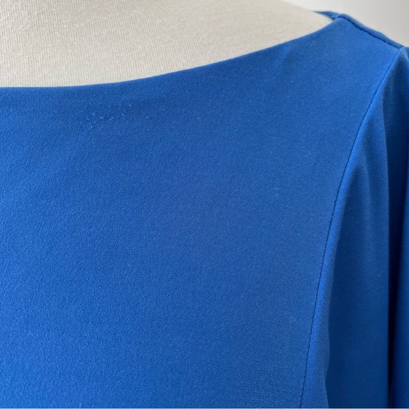 Vince Camuto Blue Asymmetrical Above Knee Dress - Picture 3 of 7